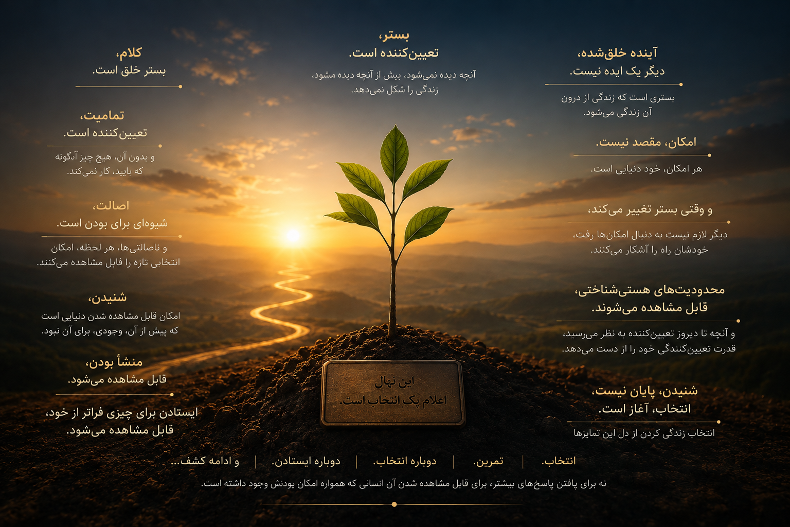 درخت گردو در بیرون از اینجا